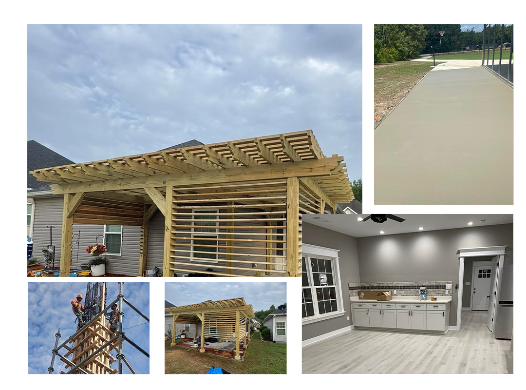 Concrete and remodeling construction project